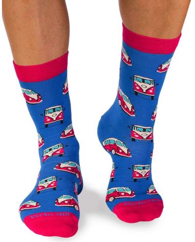 Мъжки чорапи Pirin Hill - Colour Cotton Retro, размер 43-46, сини - 1