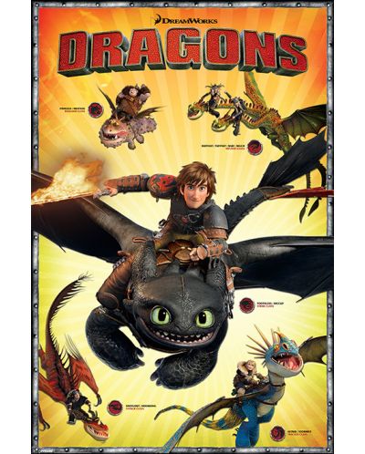 Макси плакат Pyramid - Dragons (Characters) - 1