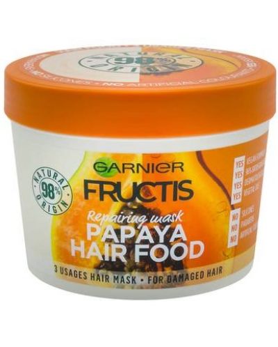 Garnier Fructis Hair Food Маска за коса с папая, 390 ml - 1