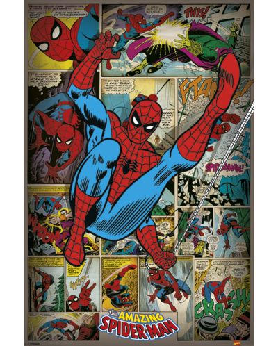 Макси плакат - Marvel Comics (Spider-Man Retro) - 1