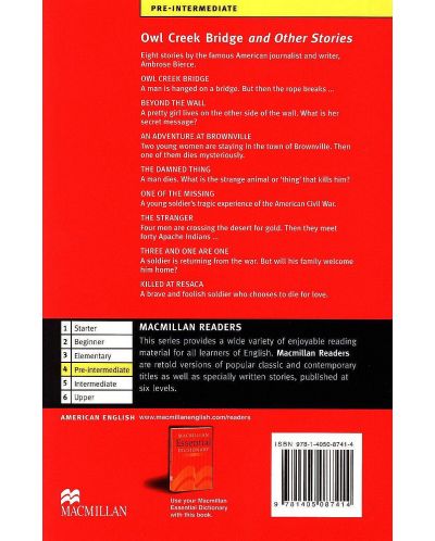Macmillan Readers: Owl Creek Bridge + CD (ниво Pre-Intermediate) - 2