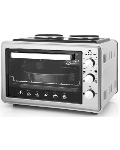 Малка готварска печка Elekom - EK 1005 OV, 1500W, 36 l, сива - 1