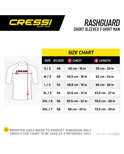 Мъжка неопренова блуза Cressi - Rashguard , синя - 3