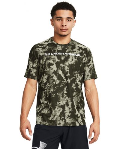 Мъжка тениска Under Armour - Tech ABC Camo, зелена - 3