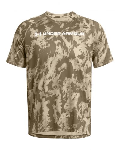 Мъжка тениска Under Armour - Tech ABC Camo, бежова - 1