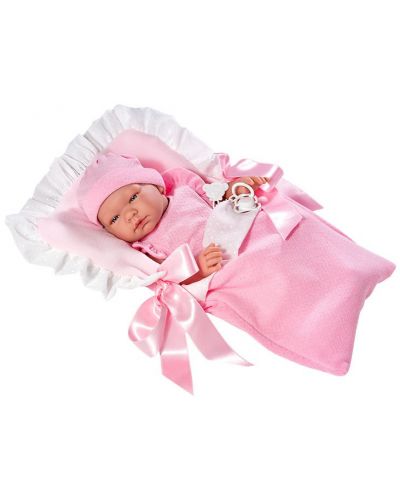Кукла Asi - Бебе Мария, с розово чувалче за сън - 1