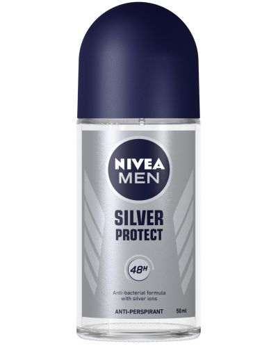 Nivea Men Рол-он против изпотяване Silver Protect, 50 ml - 1
