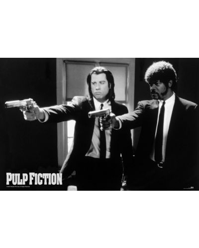 Макси плакат Pyramid - Pulp Fiction (B&W Guns) - 1