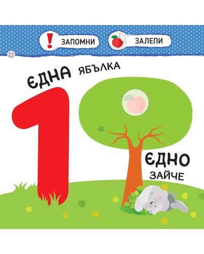 Малкото зайче: Цифрите + стикери - 2