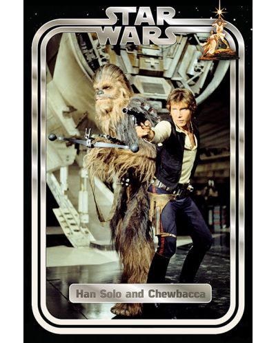 Макси плакат Pyramid - Star Wars Classic (Han and Chewie Retro) - 1