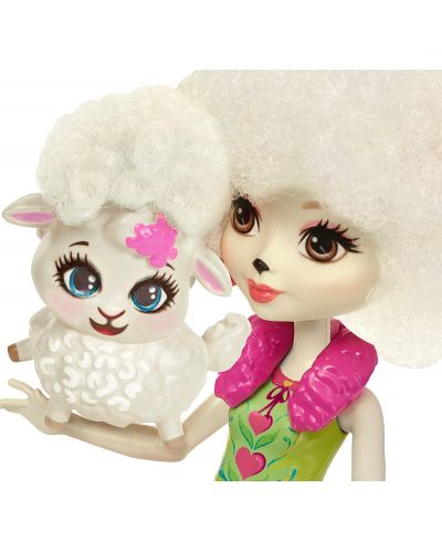Кукличка и животинче Enchantimals от Mattel – Лорна Лем с овчицата Флаг - 3