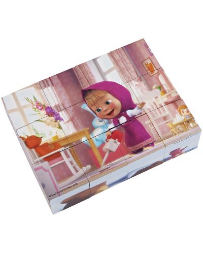 Кубчета за редене Simba Toys - Маша и мечока - 3
