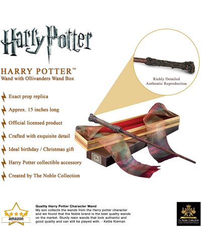 Магическа пръчка The Noble Collection Movies: Harry Potter - Harry Potter (Deluxe Version) - 5