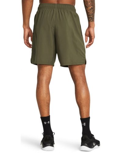 Мъжки къси панталони Under Armour - Woven Wordmark , зелени - 4