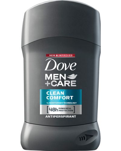 Dove Men+Care Стик против изпотяване Clean Comfort, 50 ml - 1