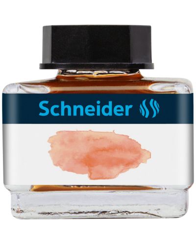 Мастило за писалка Schneider - 15 ml, кайсия - 1