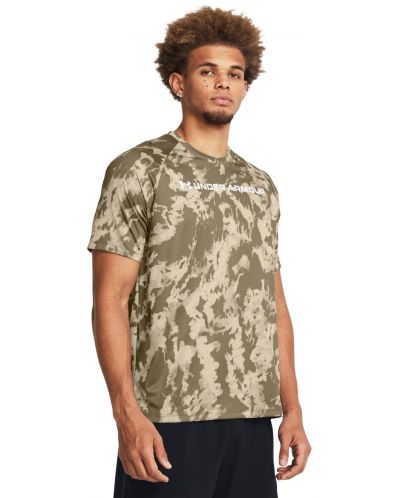 Мъжка тениска Under Armour - Tech ABC Camo, бежова - 3