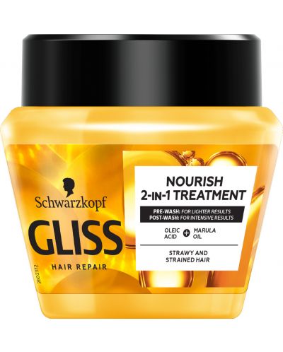 Gliss Oil Nutritive Маска за коса, 300 ml - 1