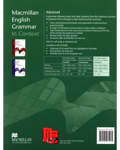 Macmillan English Grammar in Contex + CD ROM Advanced (no key) / Английски език: Граматика (без отговори) - 2