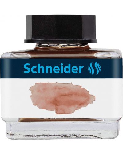 Мастило за писалка Schneider - 15 ml, коняк - 1
