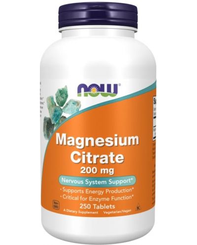 Magnesium Citrate, 250 таблетки, Now - 1