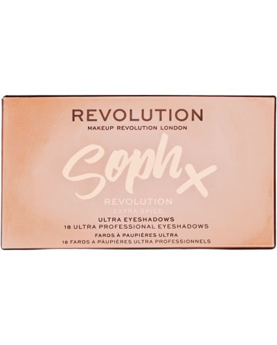 Makeup Revolution Soph X Палитра сенки Extra Spice, 18 цвята - 2
