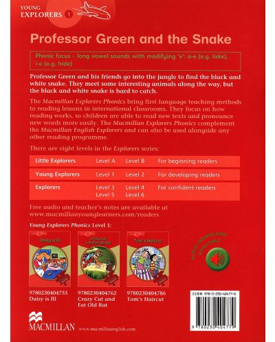Macmillan Explorers Phonics: Professor Green and the Snake (ниво Young Explorer's 1) - 2