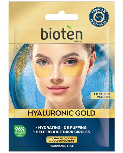 Bioten Hyaluronic Gold Маска за очи, 5.5 g - 1