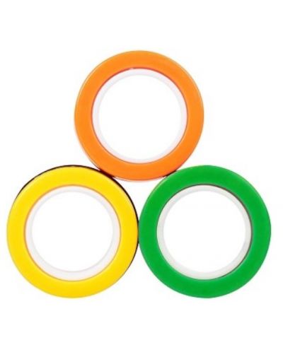 Магнитни пръстени за трикове Johntoy - Жълт, зелен и оранжев - 1
