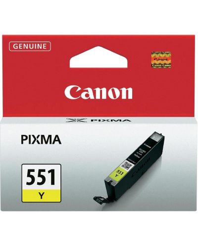 Мастилница Canon - CLI-551 Y, за PIXMA IP 7250, Yellow - 1
