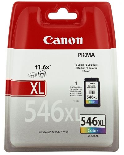 Мастилница Canon - CL-546XL, за PIXMA MG2450/MX495, C/M/Y - 1