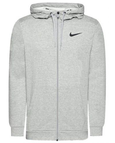 Мъжки суитшърт Nike - DF Fitness Full-Zip Hoodie, сив - 1