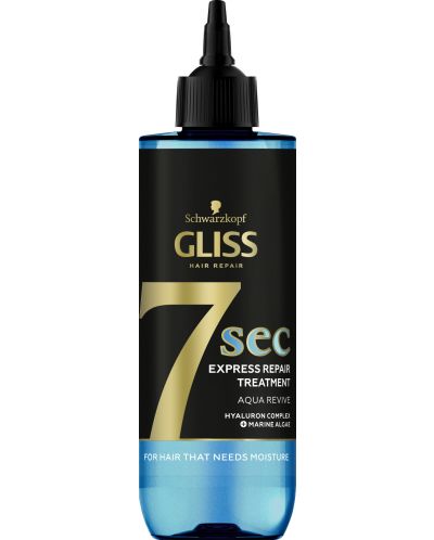 Gliss Aqua Revive Маска за коса 7 Sec Express Repair Treatment, 200 ml - 1