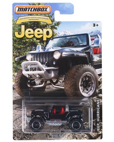 Количка Mattel Matchbox - Jeep, Hurricane - 1