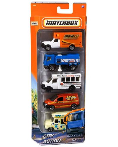 Детска играчка Mattel Matchbox - Комплект 5 бр колички. асортимент - 6