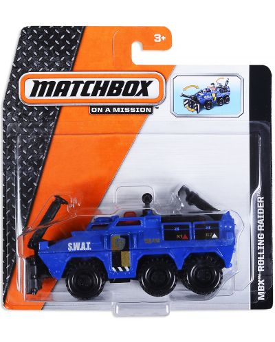 Строителна машина Mattel Matchbox - Swat MBX Rolling Raider - 1