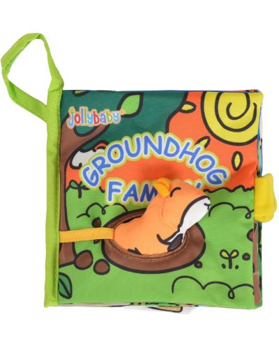 Мека книжка с играчка Jollybaby - Groundhog - 1