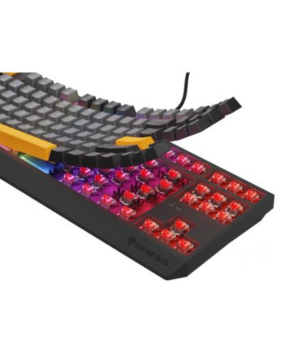 Механична клавиатура Genesis - Thor 230 TKL, Outemu Red, RGB, Anchor Gray Negative - 5