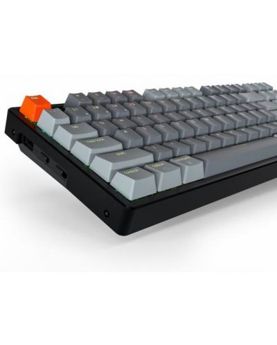 Механична клавиатура Keychron - K8, TKL Aluminum, Clicky, RGB, черна - 4