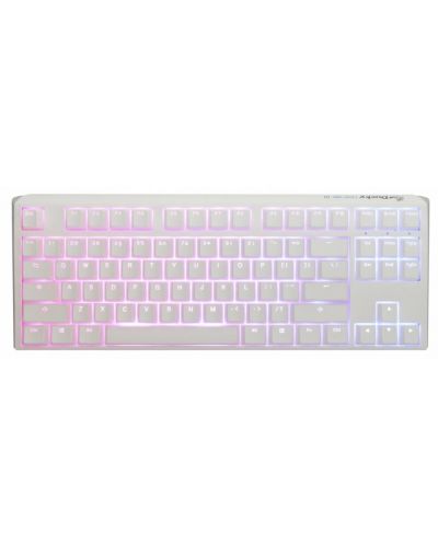 Mеханична клавиатура Ducky - One 3 Pure White TKL, Silver, RGB, бяла - 1