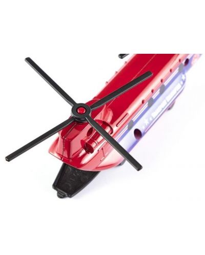 Метална играчка Siku - Транспортен хеликоптер, червен - 5