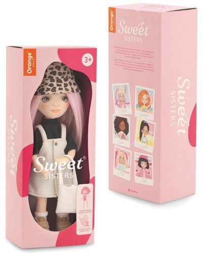 Мека кукла Orange Toys Sweet Sisters - Били с дънкова рокля, 32 cm - 7