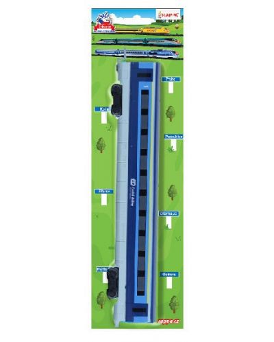 Метална играчка Rappa - Вагон"Нашите железници",  30 cm - 2