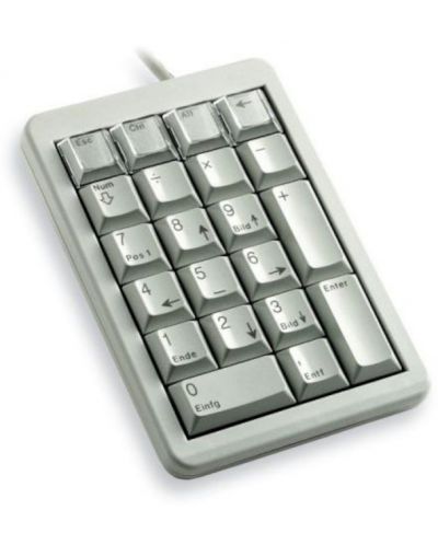 Механична клавиатура Cherry - G84-4700, цифрова, ML, сива - 1