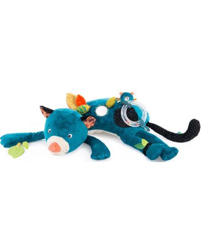 Мека играчка с активности Moulin Roty Dans la jungle - Пантера Zimba, 80 cm