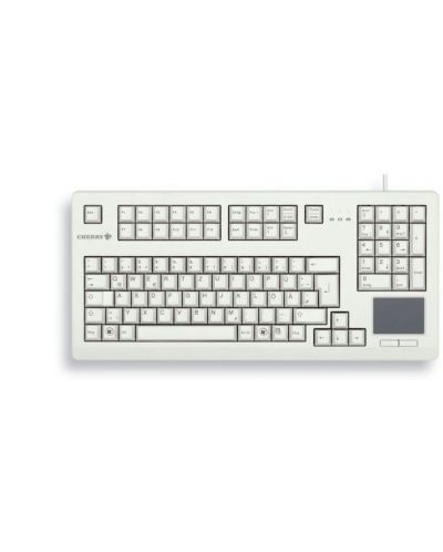 Механична клавиатура Cherry - G80-11900 Touchpad, MX, сива - 1