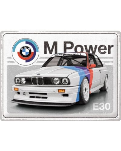 Метална табелка Nostalgic Art BMW - M Power E30 - 1