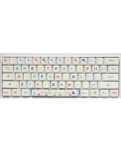 Механична клавиатура Ducky - x SOU SOU One 2 Mini, Black, бяла - 1