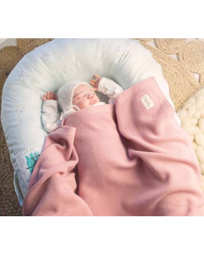 Мериносово одеяло Cotton Hug - 80 х 100 cm, Розова прегръдка - 4