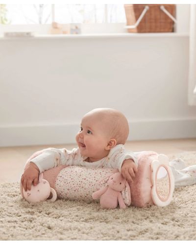 Мека играчка Mamas & Papas - Tummy Time Roll, Welcome to the world, Pink - 2
